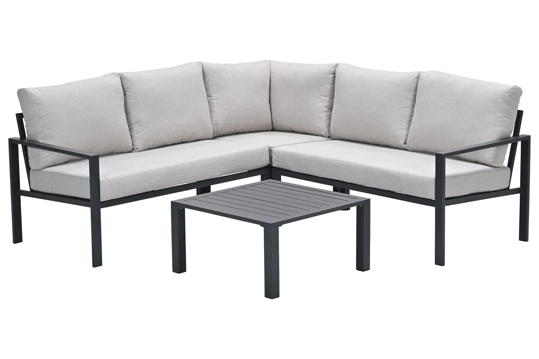 GI Springs aluminium loungeset - Carbon black