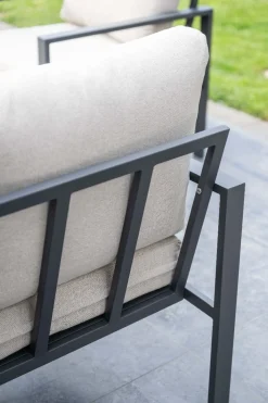 GI Springs aluminium stoel-bank loungeset - Carbon black