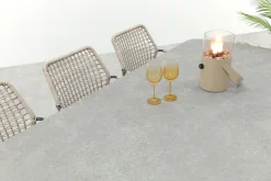 GI Swifty/Ponto stapelbare tuinset voor 6 personen 220x100 cm. - Antraciet