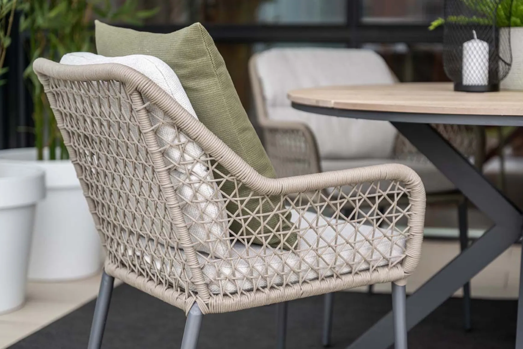 GI Toledo dining tuinstoel - Taupe/Zand
