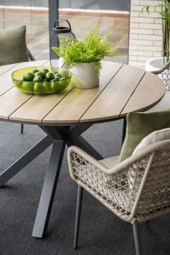 GI Toledo/Edison Ø122 cm. (5-delig) - ronde tuinset