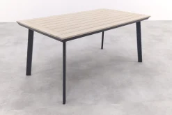 GI Vigo Dining tuintafel 160x90 cm. - Light Teak look