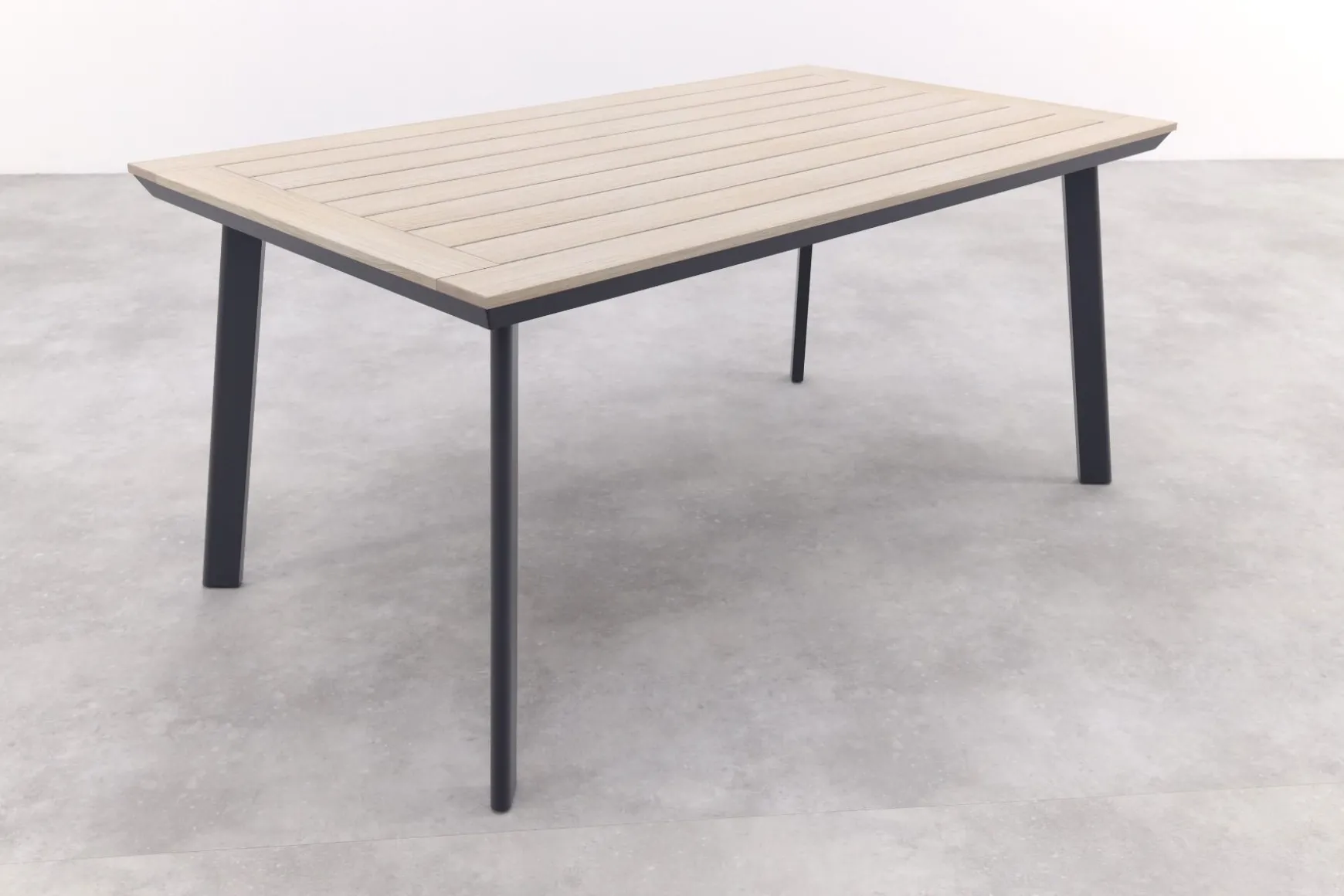 GI Vigo Dining tuintafel 160x90 cm. - Light Teak look