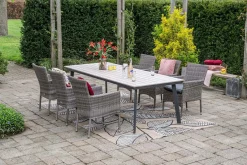 GI Vigo Dining tuintafel 230x100 cm. - Light Teak look