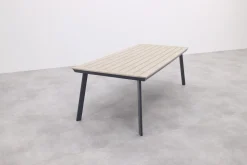 GI Vigo Dining tuintafel 230x100 cm. - Light Teak look