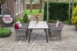 GI Vigo Dining tuintafel 230x100 cm. - Light Teak look