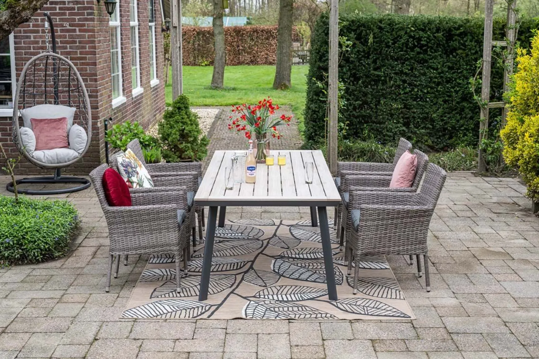 GI Vigo Dining tuintafel 230x100 cm. - Light Teak look