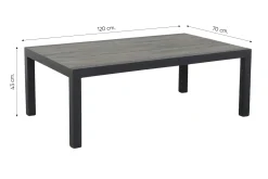 Hammelton loungetafel 120x70 cm. - Antraciet