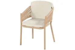 Hartman Altea rope dining tuinstoel - Cappuccino