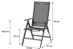 Hartman Aruba/Alma 210 cm. tuinset - 7-delig verstelbaar