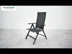 Hartman Aruba/Alma 4-persoons verstelbare tuinset 160x90 cm. - Antraciet