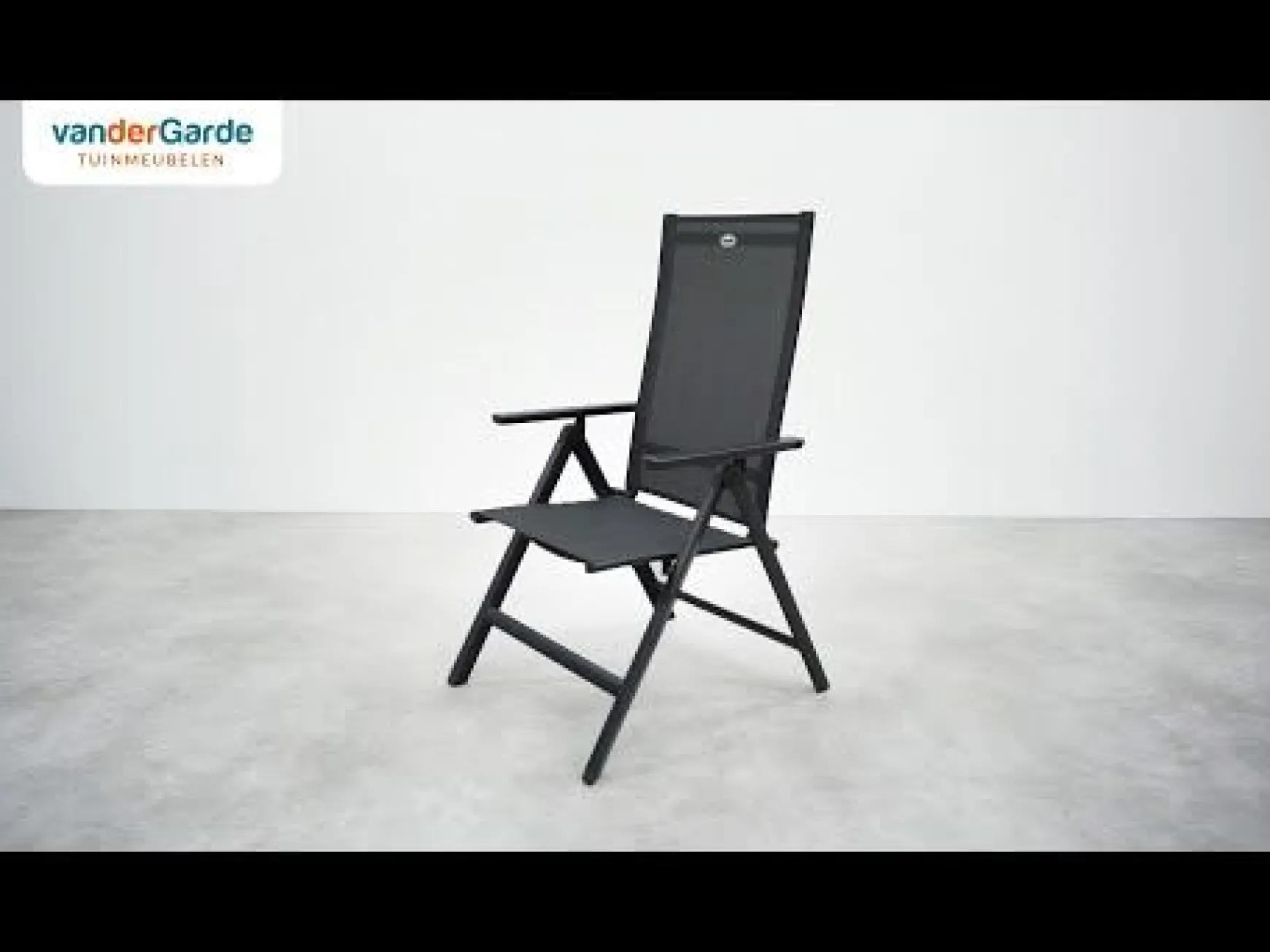 Hartman Aruba/Alma 4-persoons verstelbare tuinset 160x90 cm. - Antraciet