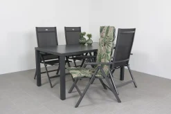 Hartman Aruba/Alma 4-persoons verstelbare tuinset 160x90 cm. - Antraciet