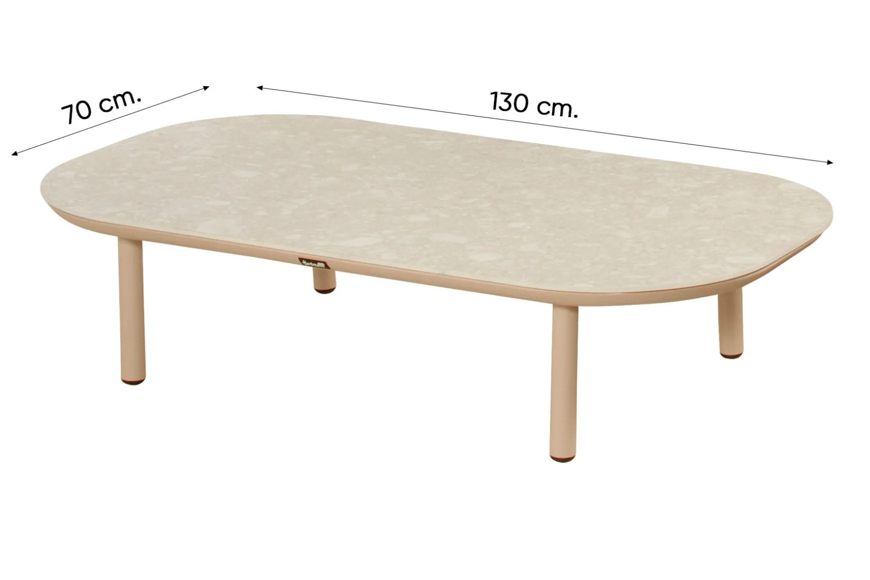 Hartman Bilbao loungetafel 130x70 cm. - Cappuccino