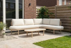 Hartman Bilbao ronde hoekbank - Cappuccino