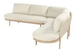 Hartman Bilbao ronde hoekbank - Cappuccino