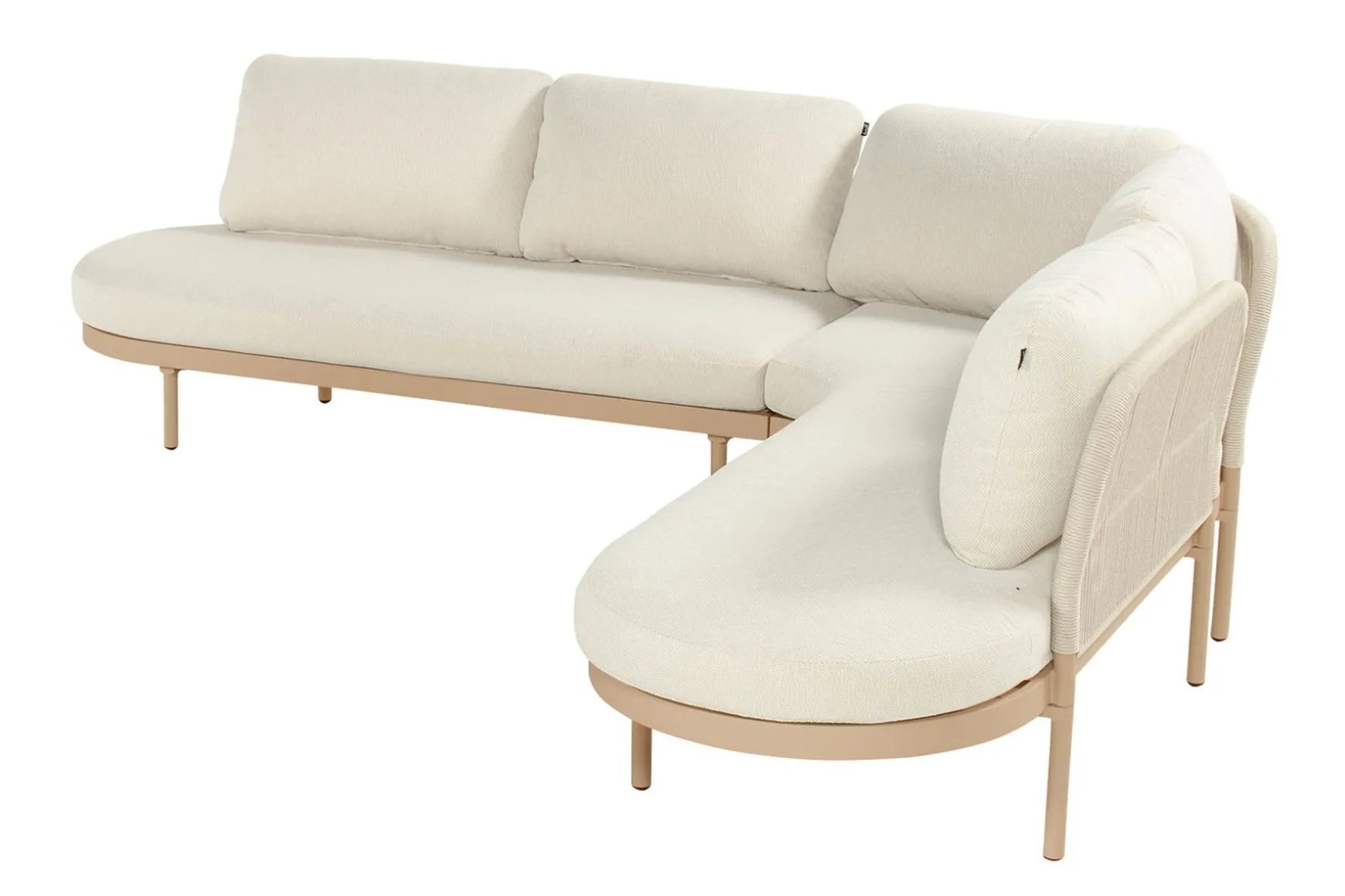 Hartman Bilbao ronde hoekbank - Cappuccino