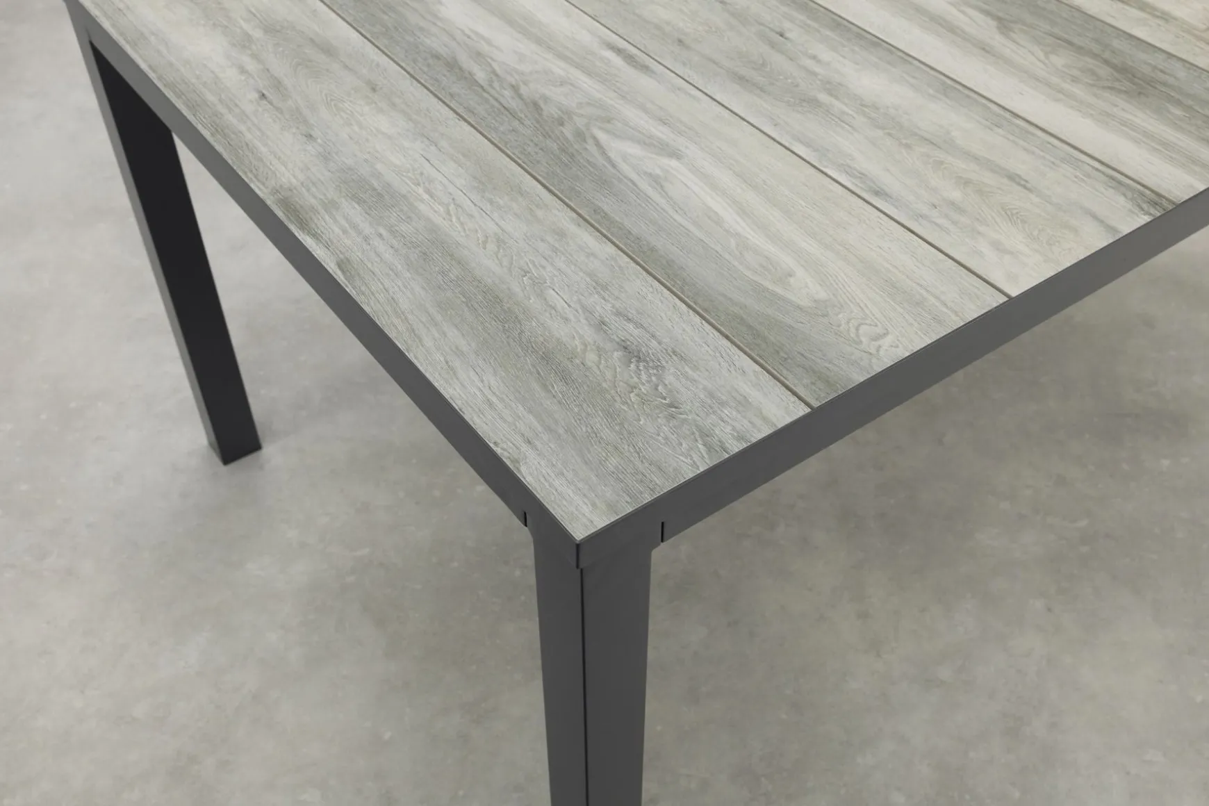 Hartman Comino dining tuintafel 163x105 cm. - Keramiek/Grijs