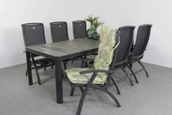 Hartman Da Vinci alu/Queens 220 cm. tuinset - 7-delig verstelbaar