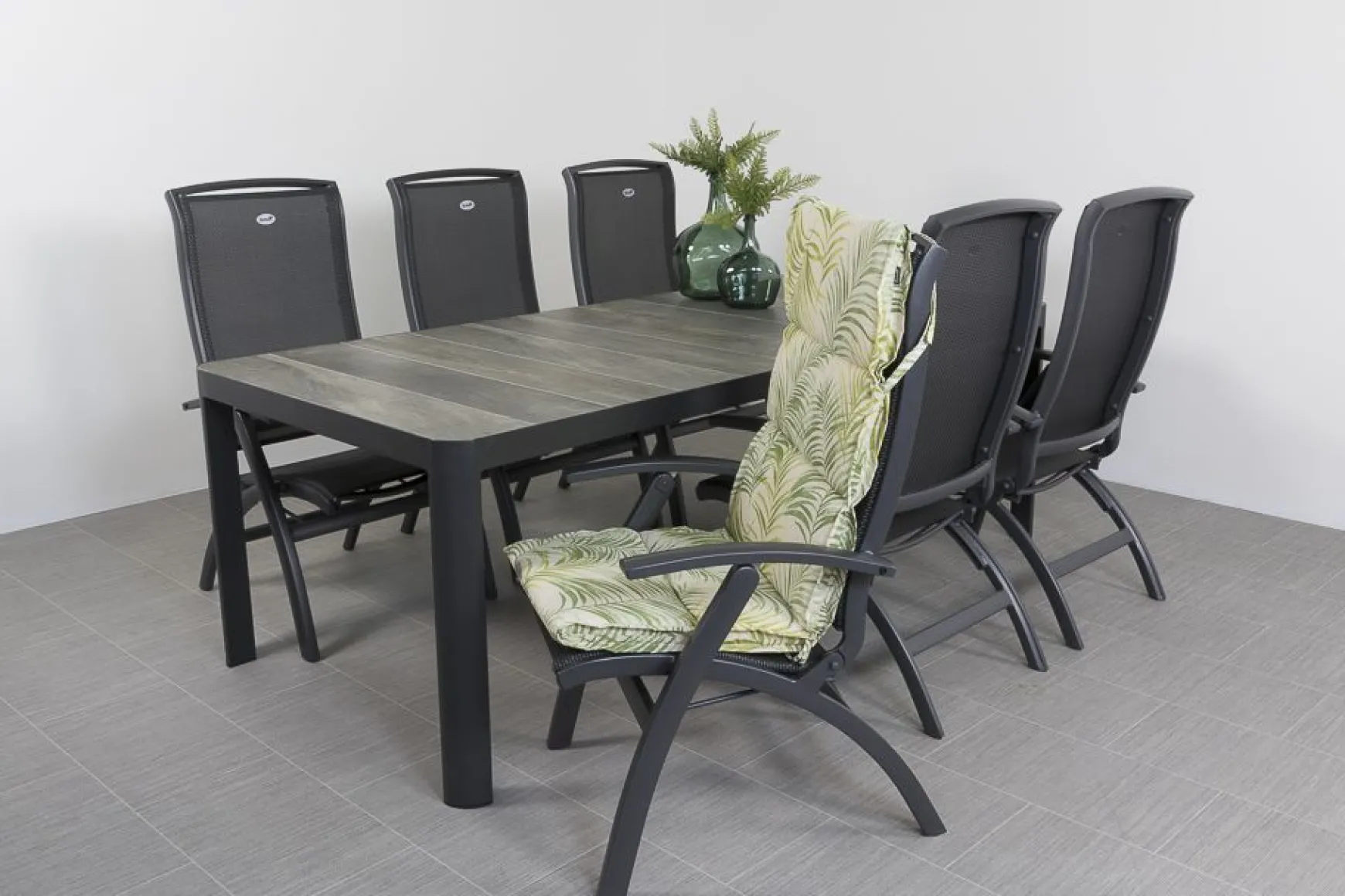 Hartman Da Vinci alu/Queens 220 cm. tuinset - 7-delig verstelbaar
