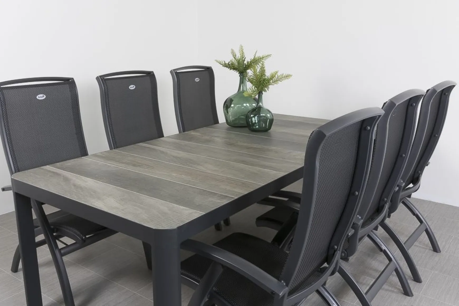Hartman Da Vinci alu/Queens 220 cm. tuinset - 7-delig verstelbaar