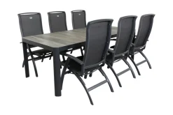 Hartman Da Vinci alu/Queens 220 cm. tuinset - 7-delig verstelbaar