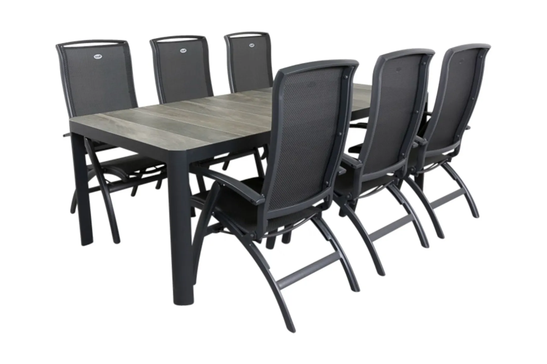 Hartman Da Vinci alu/Queens 220 cm. tuinset - 7-delig verstelbaar