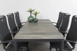 Hartman Da Vinci alu/Queens 220 cm. tuinset - 7-delig verstelbaar