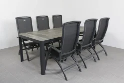 Hartman Da Vinci alu/Queens 220 cm. tuinset - 7-delig verstelbaar