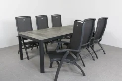Hartman Da Vinci alu/Queens 220 cm. tuinset - 7-delig verstelbaar