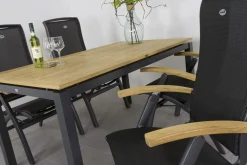Hartman Da Vinci/Sonata 4-persoons verstelbare tuinset 160x90 cm. - Teak