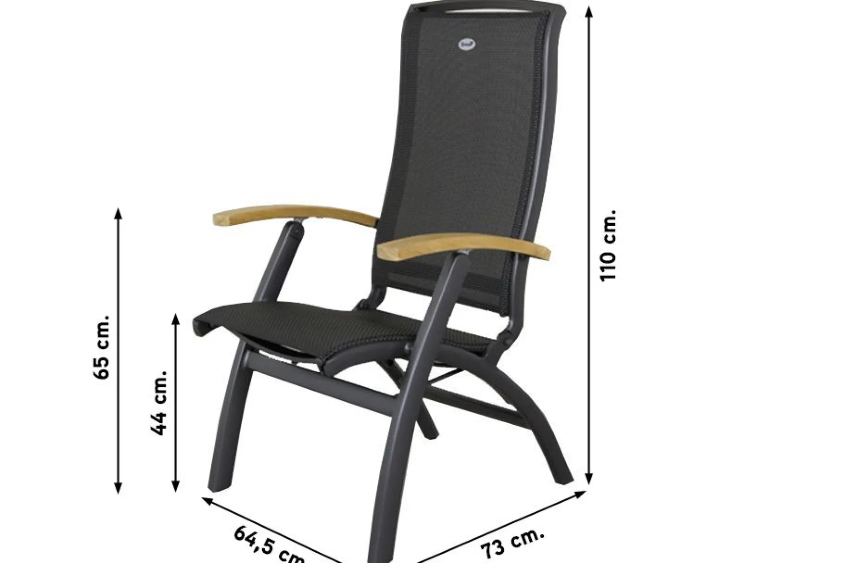 Hartman Da Vinci standenstoel - Teak armleuning