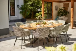 Hartman Delphine dining tuinstoel - Zwart/Wit