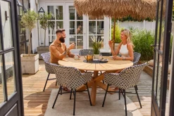 Hartman Delphine dining tuinstoel - Zwart/Wit