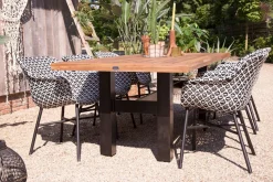 Hartman Delphine tuinset met Heron teak tuintafel 240x100 cm.
