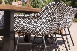 Hartman Delphine tuinset met Heron teak tuintafel 240x100 cm.