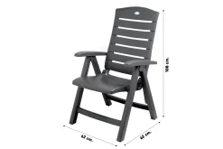 Hartman Florion Recliner verstelbare tuinstoel - Royal Grey