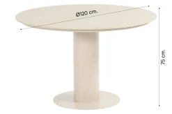 Hartman Girona ronde dining tuintafel Ø120cm - Sand