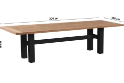 Hartman Heron dining tuintafel 300x100 cm. - Black