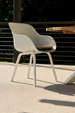 Hartman Le Soleil Element dining armstoel - Wit - Alu poot