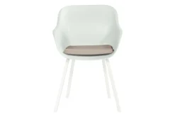 Hartman Le Soleil Element dining armstoel - Wit - Alu poot