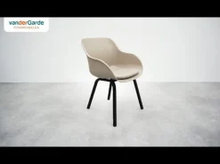 Hartman Le Soleil Element dining armstoel - Wit - Alu poot