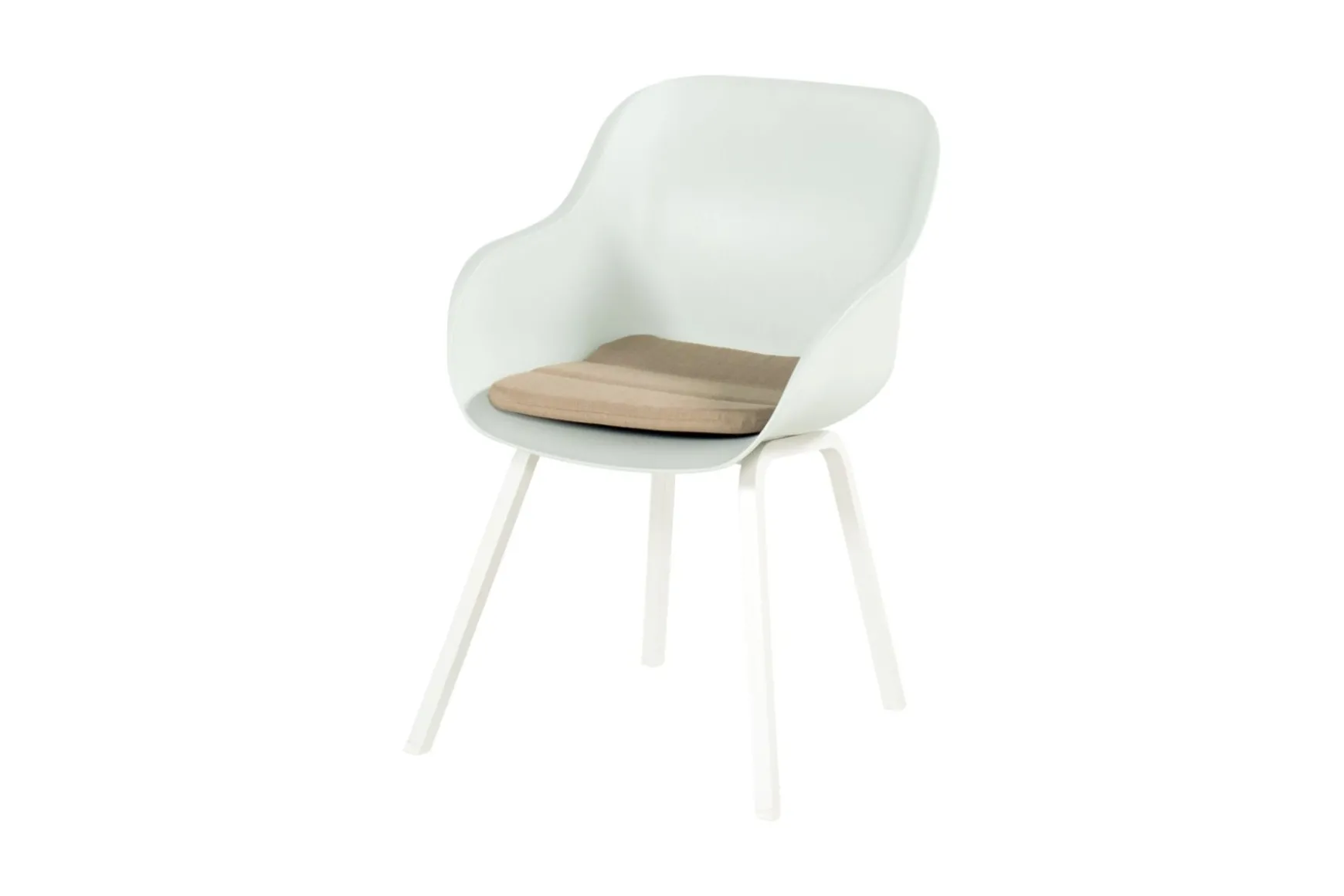 Hartman Le Soleil Element dining armstoel - Wit - Alu poot