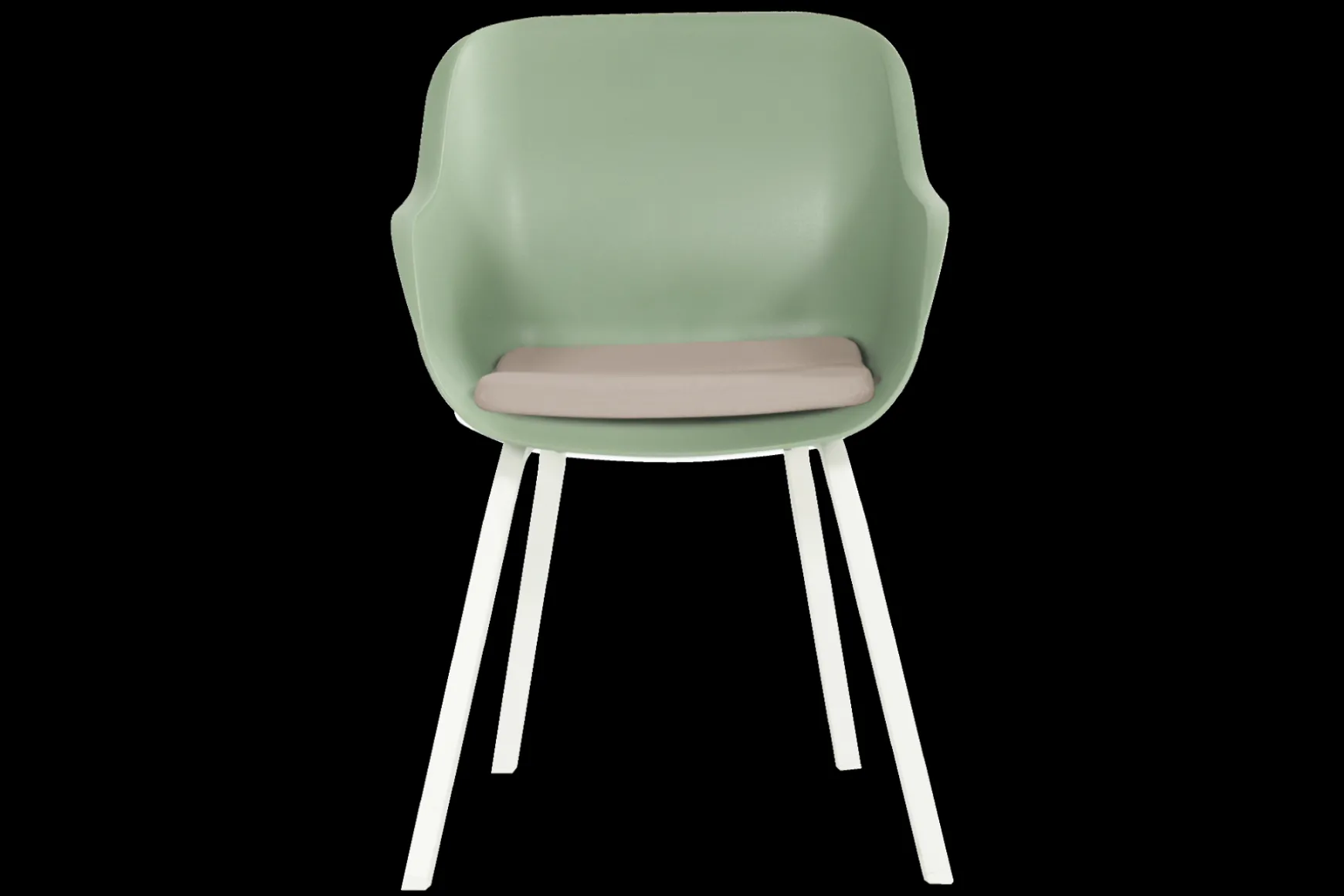 Hartman Le Soleil Element dining armstoel - Sage Green - Alu poot