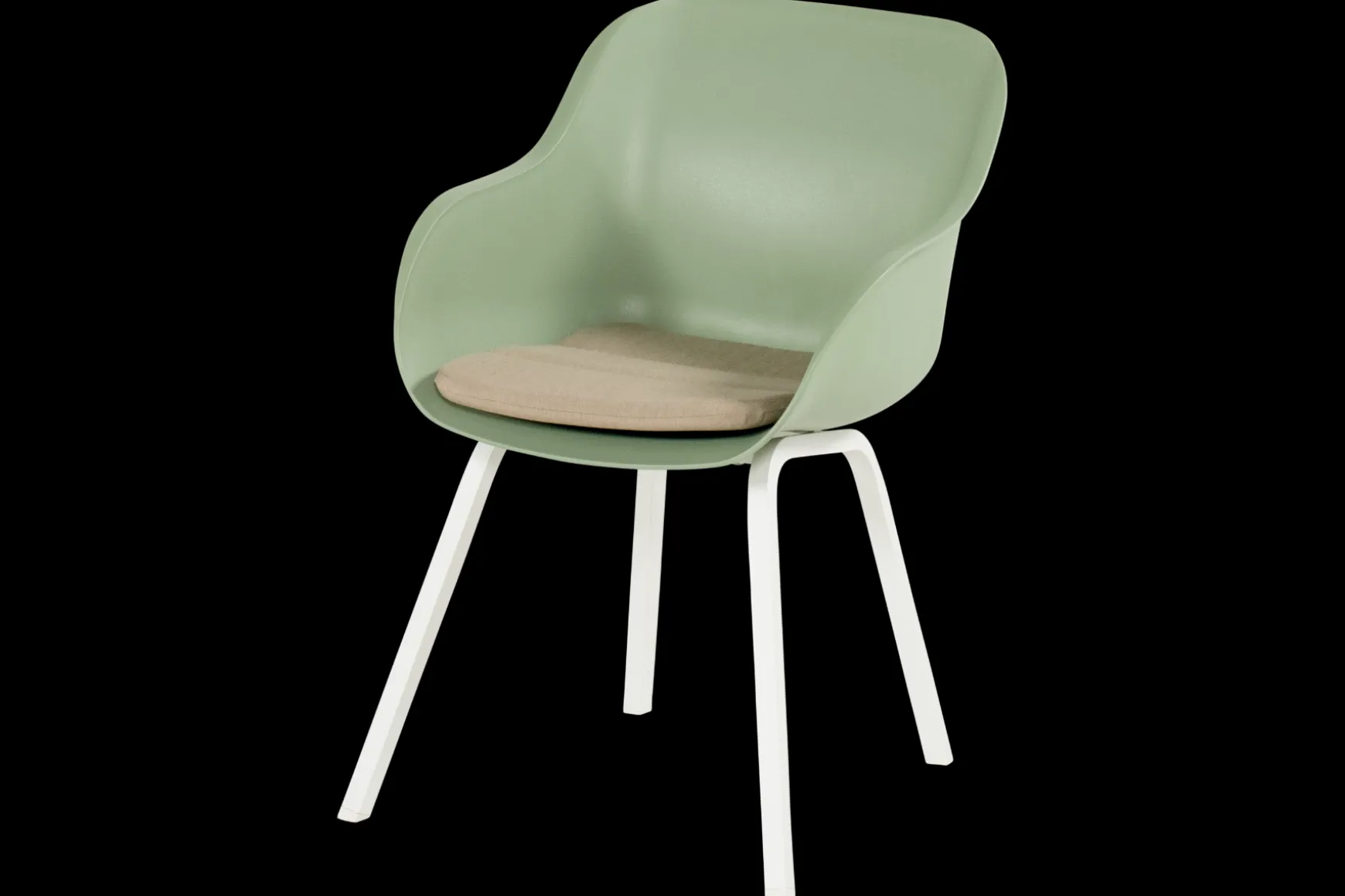 Hartman Le Soleil Element dining armstoel - Sage Green - Alu poot
