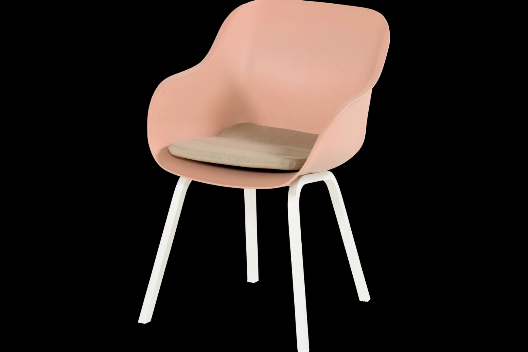 Hartman Le Soleil Element dining armstoel - Stylish pink - Alu poot