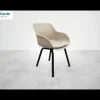 Hartman Le Soleil Element dining armstoel - Soft taupe/white