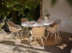 Hartman Le Soleil Element dining armstoel - Soft taupe/white