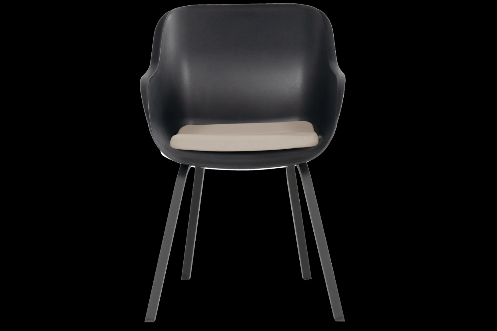 Hartman Le Soleil Element dining armstoel - Carbon black/Black