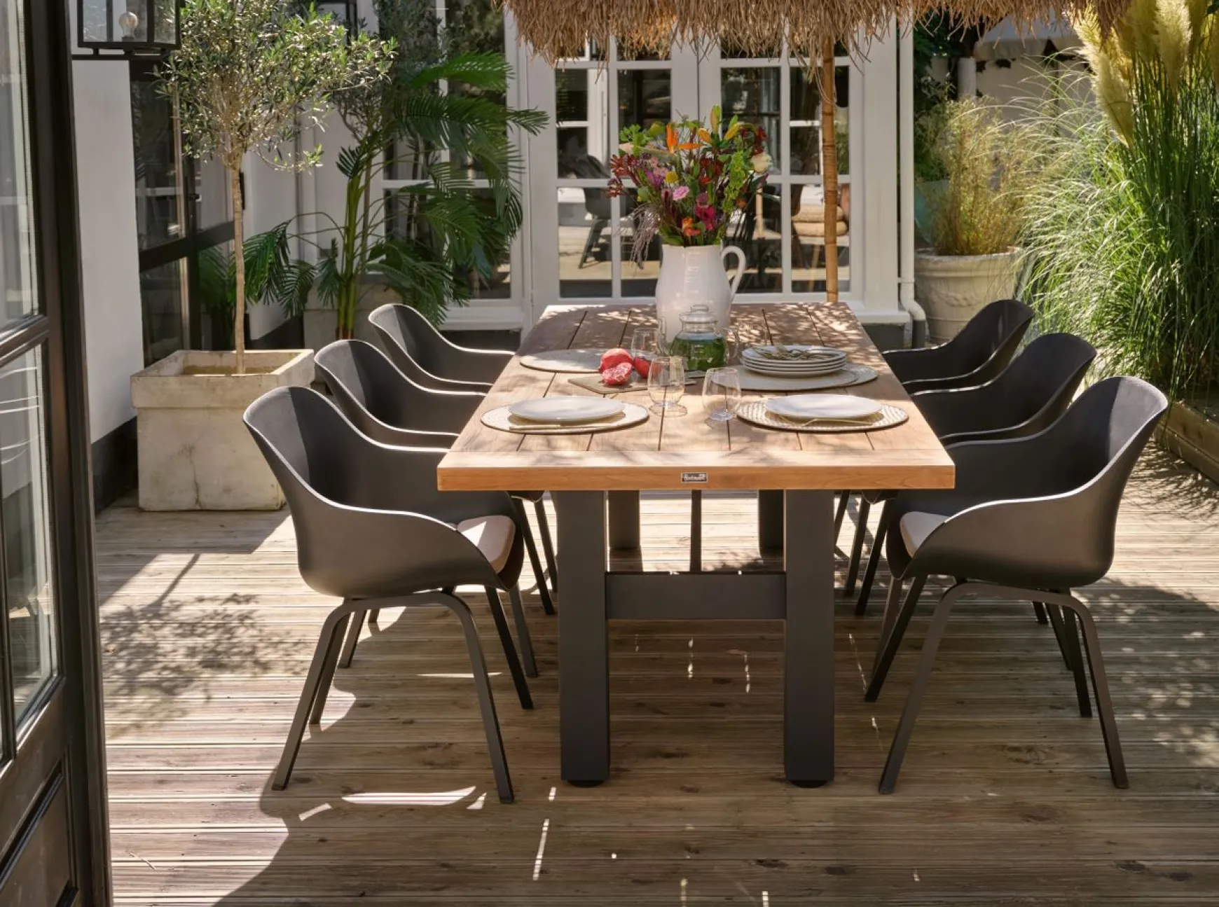 Hartman Le Soleil Element dining armstoel - Carbon black/Black